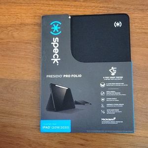 Speck Presidio Pro Folio iPad 2019/2020 black Antimicrobial case adjustable NEW…